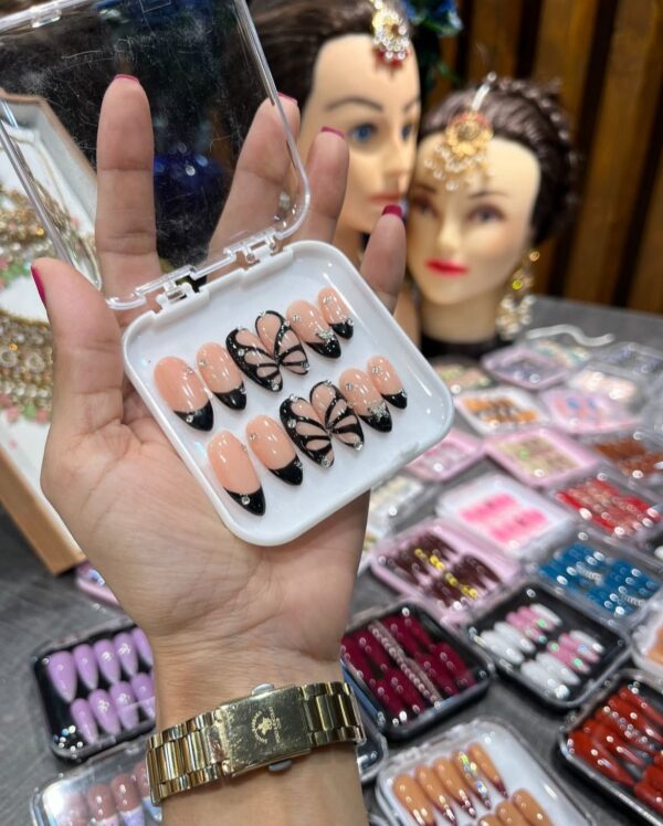 Butterfly art with black French